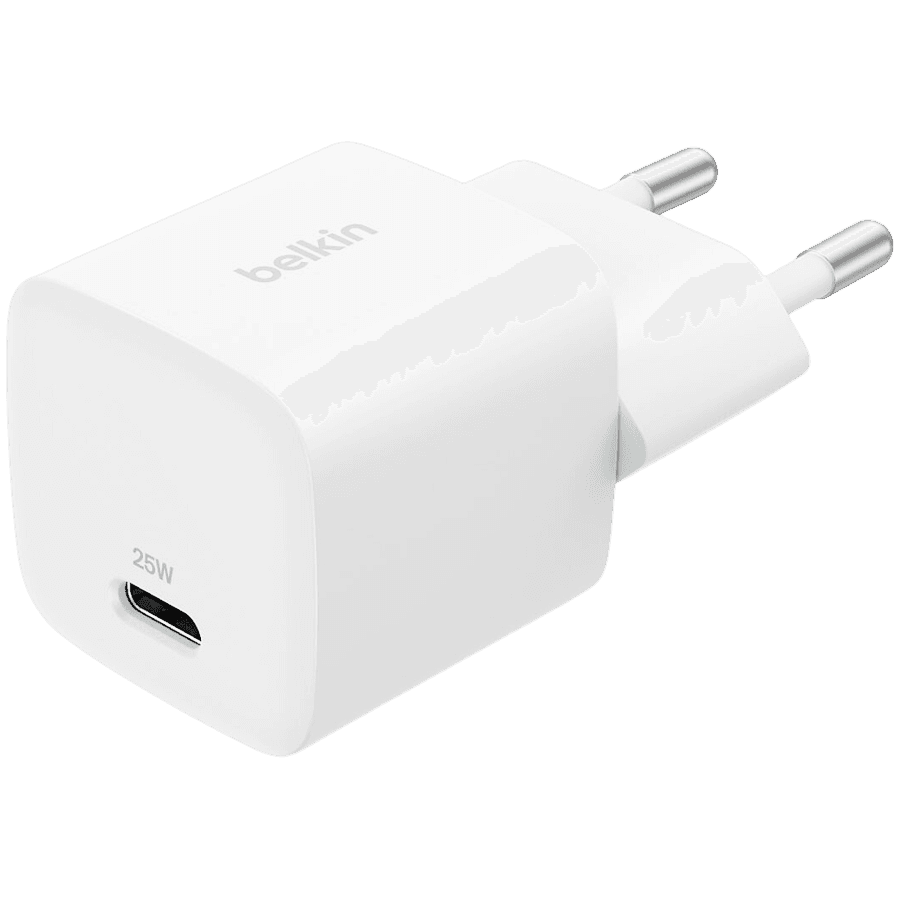 BELKIN 25W USB-C PD WALL CHARGER WITH PPS, WHT
