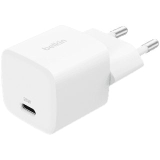 BELKIN 25W USB-C PD WALL CHARGER WITH PPS, WHT