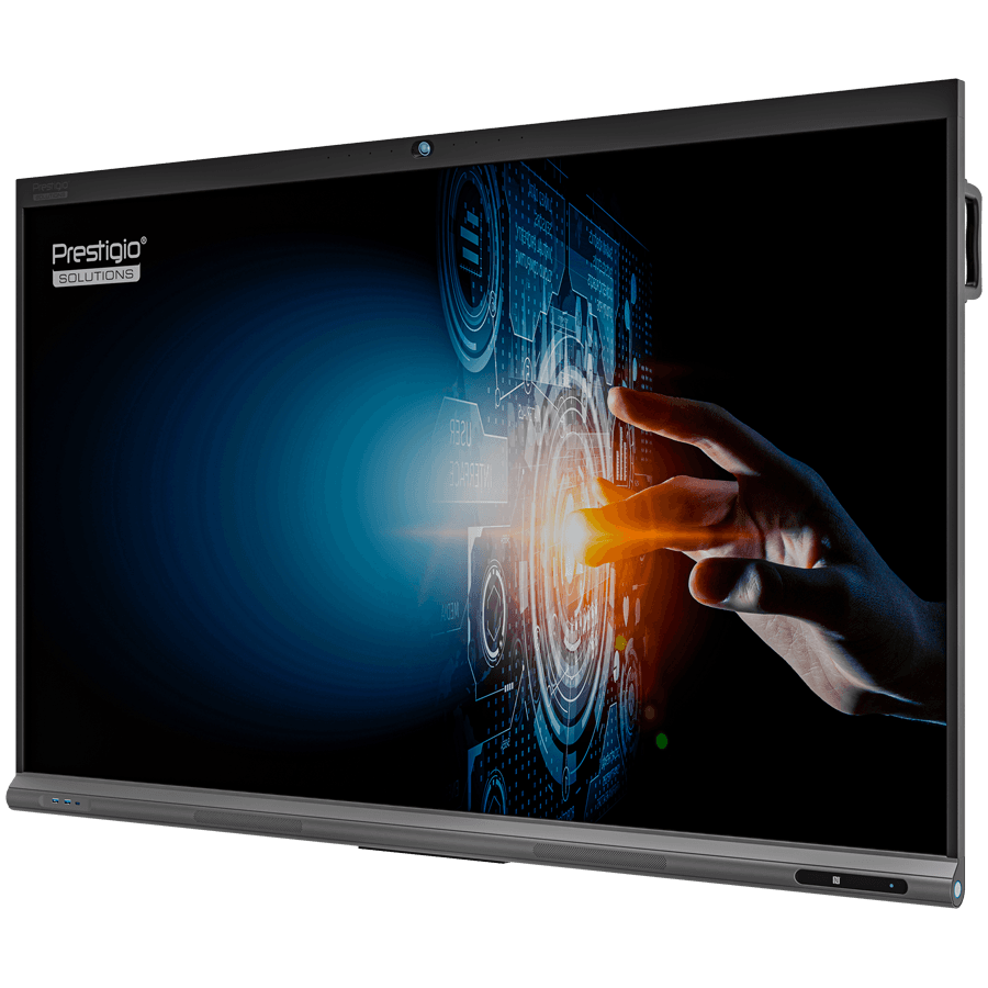 PRESTIGIO SOLUTIONS Multiboard 98" Light+ Series UHD 4K, Android 11, Dual Wi-Fi, 40TP, NFC, Camera, touch pen 3
