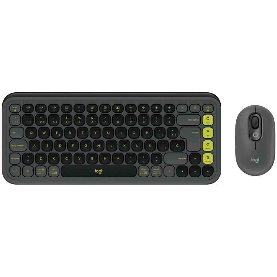 LOGITECH POP ICON COMBO - GRAPHITE - US INT'L - BT - INTNL-973