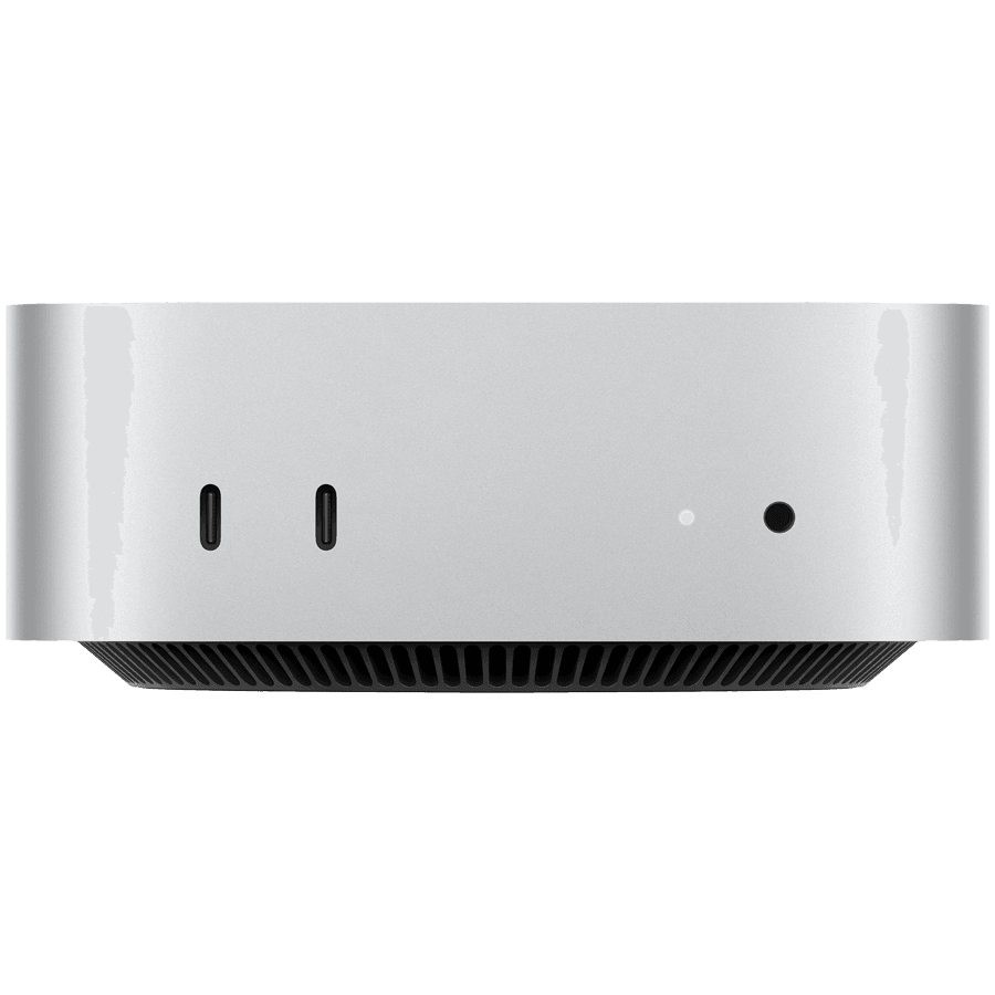 Mac mini: Apple M4 chip with 10‑core CPU and 10‑core GPU, 24GB, 512GB SSD