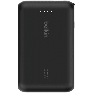 BELKIN 10k PD20w Integrated USB-C Cable Power Bank, Black