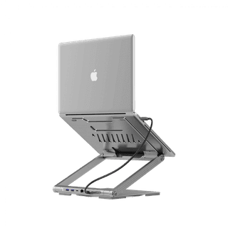 Canyon Laptop stands with hub, TYPE C F to HDMI2.0+2USB3.0+USBC3.0+RJ45+PD, TYEP C TO C cable 1m white with Emarker: HUSB332A, Material: Aluminum case+ABS+PS, Size: 245x240x27.2+/-0.3mm, Weight:1304g