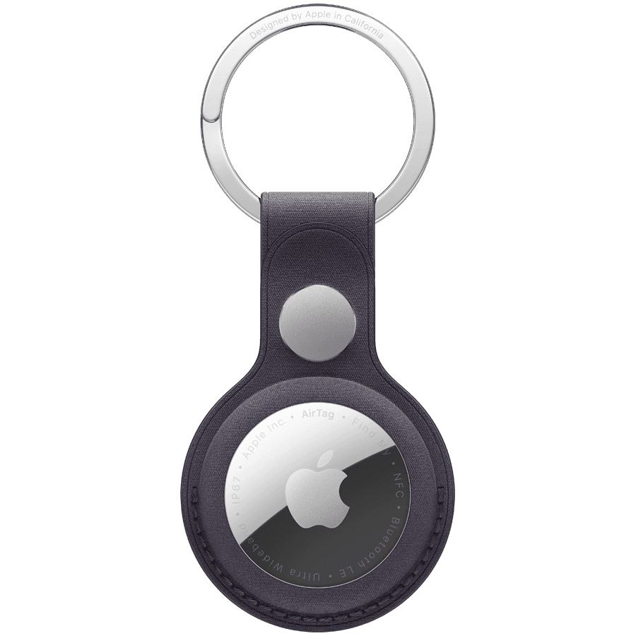 AirTag FineWoven Key Ring - Midnight Purple