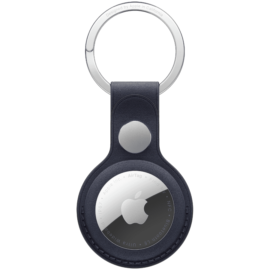 AirTag FineWoven Key Ring - Navy