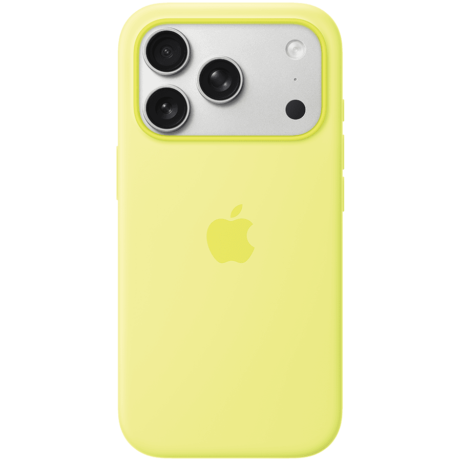 iPhone 17 Pro Silicone Case with MagSafe - Neon Yellow