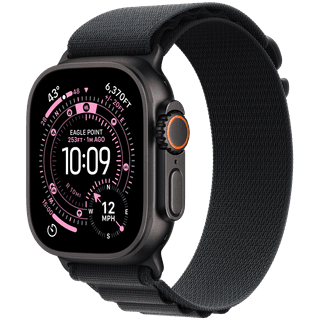 Apple Watch Ultra 3 GPS + Cellular 49mm Black Titanium Case with Black Alpine Loop - Large
