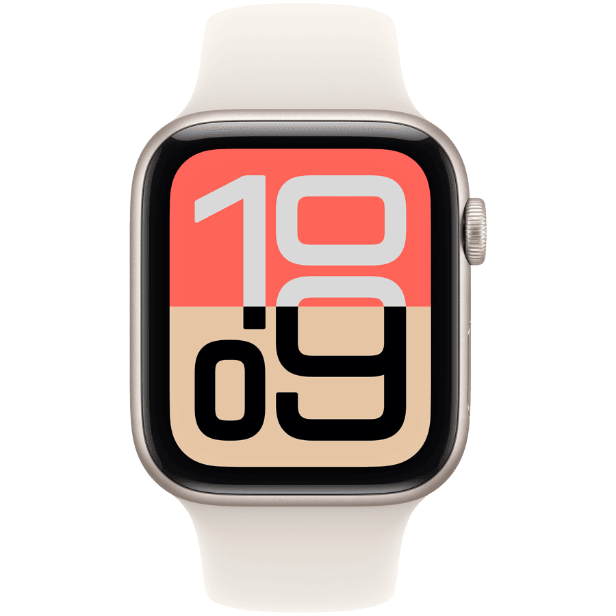 Apple Watch SE 3 GPS 44mm Starlight Aluminium Case with Starlight Sport Band - M/L 2