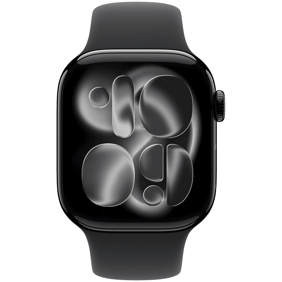 Apple Watch Series 11 GPS 42mm Jet Black Aluminium Case with Black Sport Band - S/M 2
