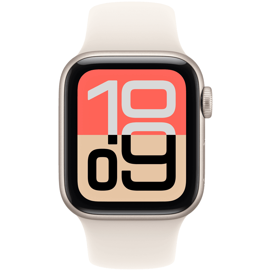 Apple Watch SE 3 GPS 40mm Starlight Aluminium Case with Starlight Sport Band - M/L 2