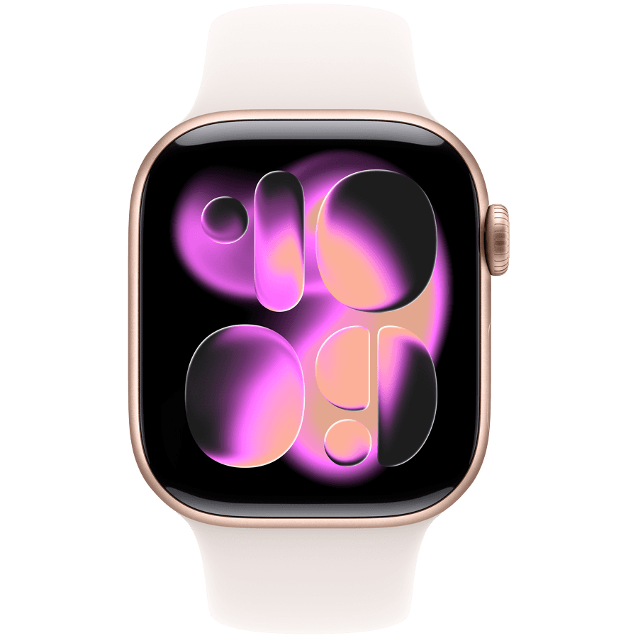 Apple Watch Series 11 GPS 42mm Rose Gold Aluminium Case with Light Blush Sport Band - M/L 2