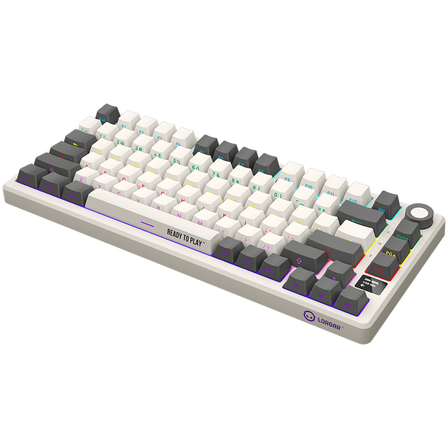 LORGAR KBP7075W, Wireless 75% Mechanical Gaming Keyboard Pro, Beige, EN/RU layout 7