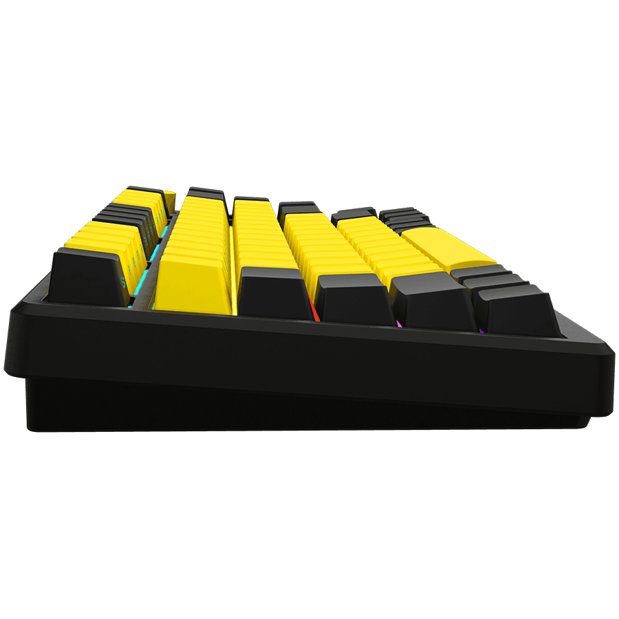 LORGAR KBP7075W, Wireless 75% Mechanical Gaming Keyboard Pro, Black/yellow, EN/RU layout 4