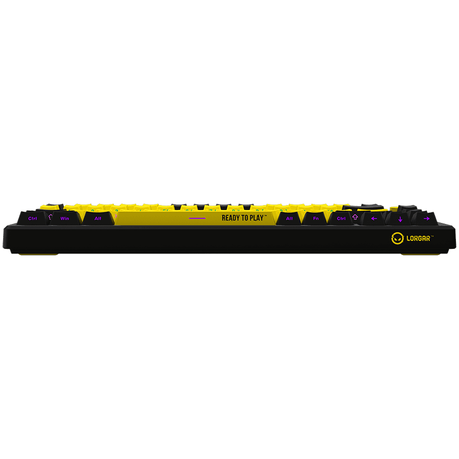 LORGAR KBP7075W, Wireless 75% Mechanical Gaming Keyboard Pro, Black/yellow, EN/RU layout 5