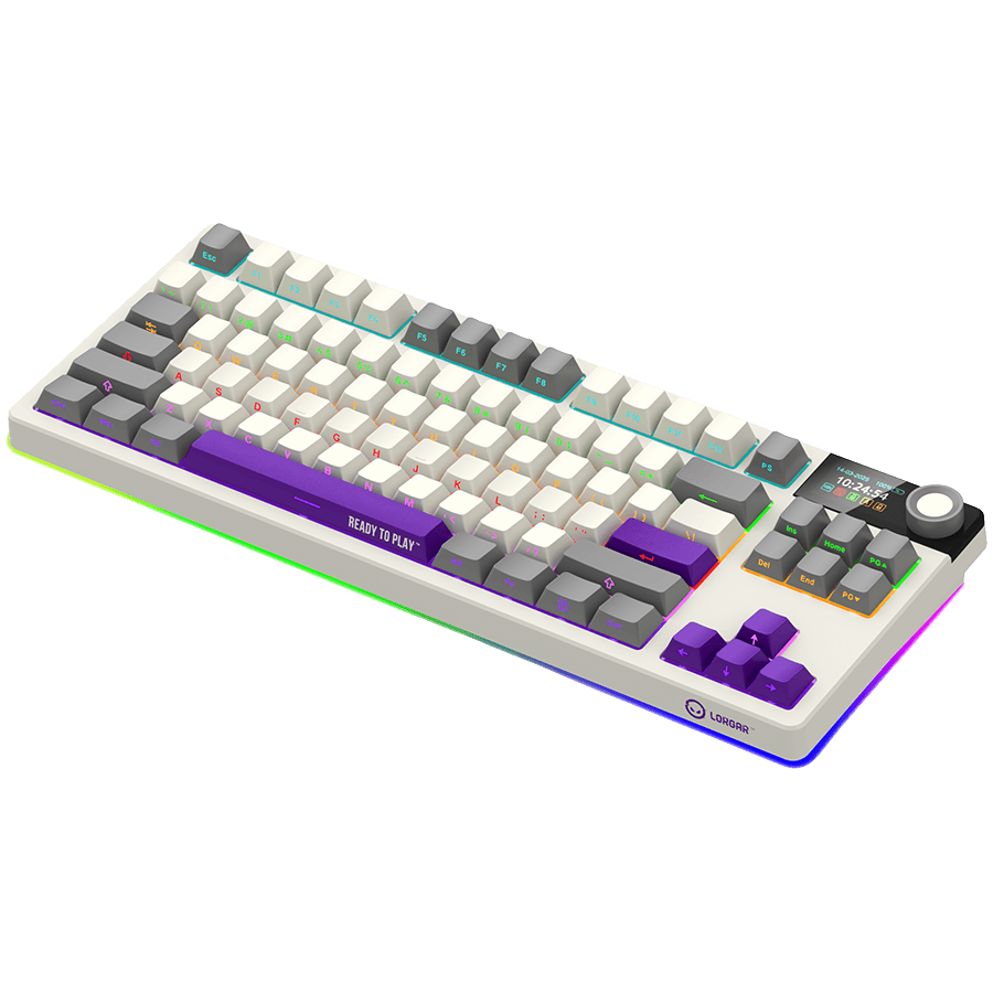 LORGAR KBP70TKLW, Wireless TKL Mechanical Gaming Keyboard Pro, Beige, EN/RU layout 2