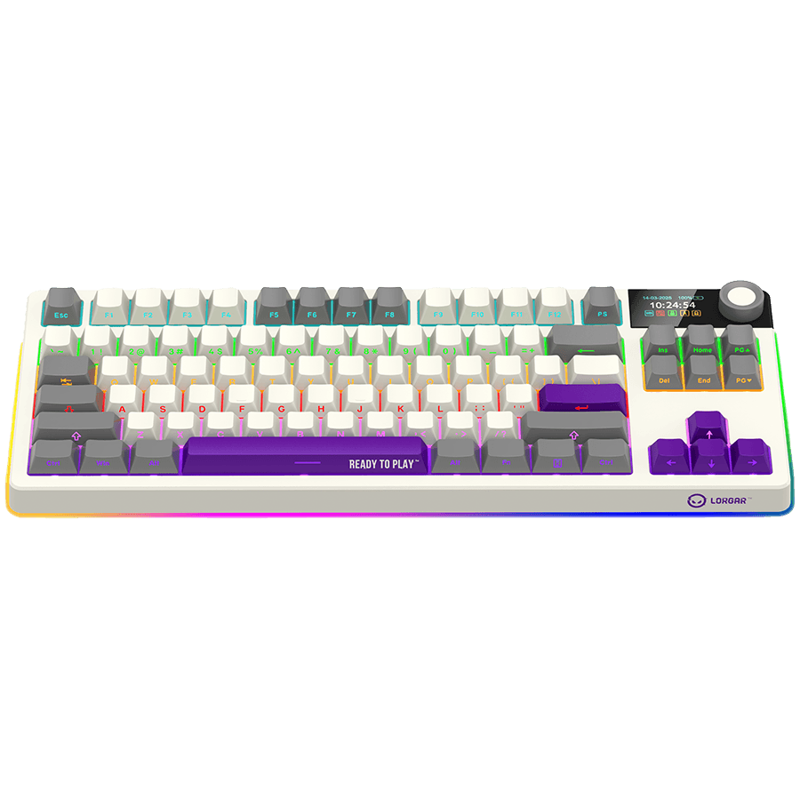 LORGAR KBP70TKLW, Wireless TKL Mechanical Gaming Keyboard Pro, Beige, EN/RU layout 3