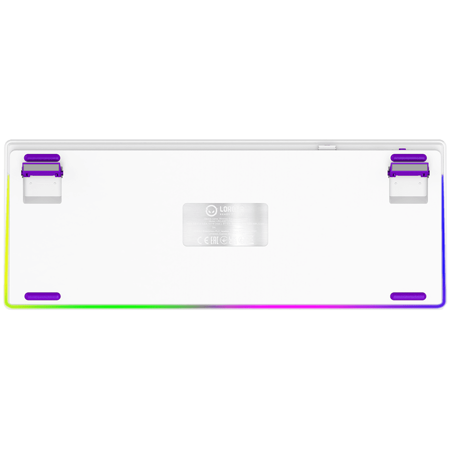 LORGAR KBP70TKLW, Wireless TKL Mechanical Gaming Keyboard Pro, White, EN/RU layout 8