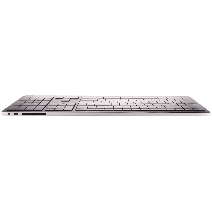CLEVETURA CLVX 1 Touch-On-Keys AI Wireless Keyboard, ANSI US Windows Layout, Scissor Switches, Aluminum Chassis, Interactive RGB, Windows/Linux/MacOS support 4