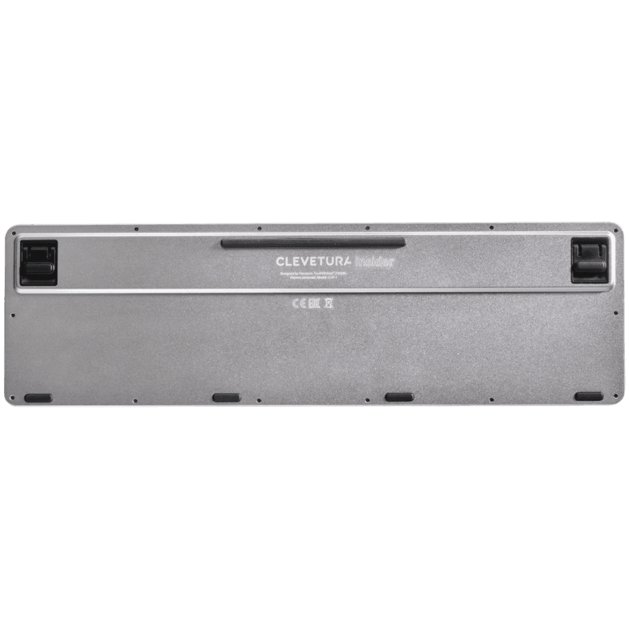 CLEVETURA CLVX 1 Touch-On-Keys AI Wireless Keyboard, ANSI US Windows Layout, Scissor Switches, Aluminum Chassis, Interactive RGB, Windows/Linux/MacOS support 5