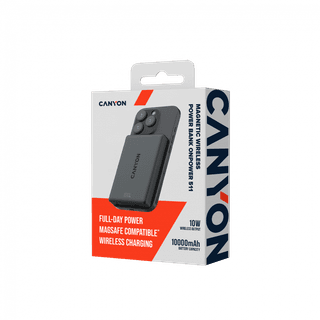 CANYON magnetic power bank OnPower 511 PD20W 10000mAh Aluminium Interstellar Black