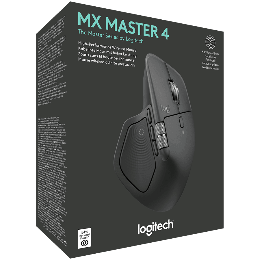 LOGITECH MX Master 4 Performance Wireless Mouse - GRAPHITE - 2.4GHZ/BT - EMEA28i-935 8