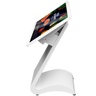 Prestigio Solutions IDS Indoor Totem Tilted 43 inches, 4K (3840x2160), Android 11: RK3399B/4GB/64GB, IR10TP, Power Plug EU.