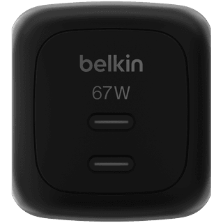BELKIN 67w Dual USB-C PD wall Charger with PPS, Black