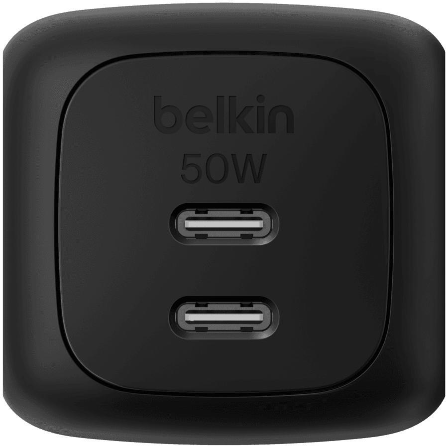 BELKIN 50w Dual USB-C PD wall Charger with PPS, Black 2