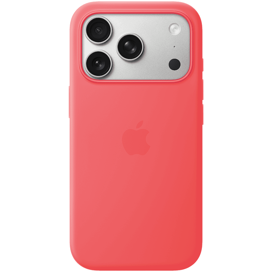 iPhone 17 Pro Silicone Case with MagSafe - Bright Guava