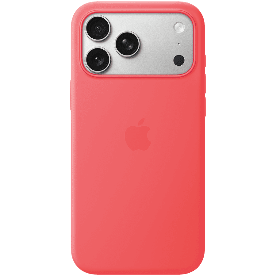 iPhone 17 Pro Max Silicone Case with MagSafe - Bright Guava