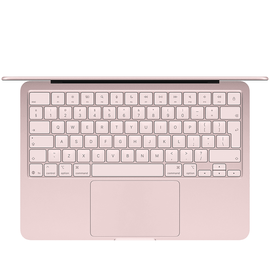 13-inch MacBook Neo: Apple A18 Pro chip with 6-core CPU and 5-core GPU, 8GB, 256GB SSD - Blush 2