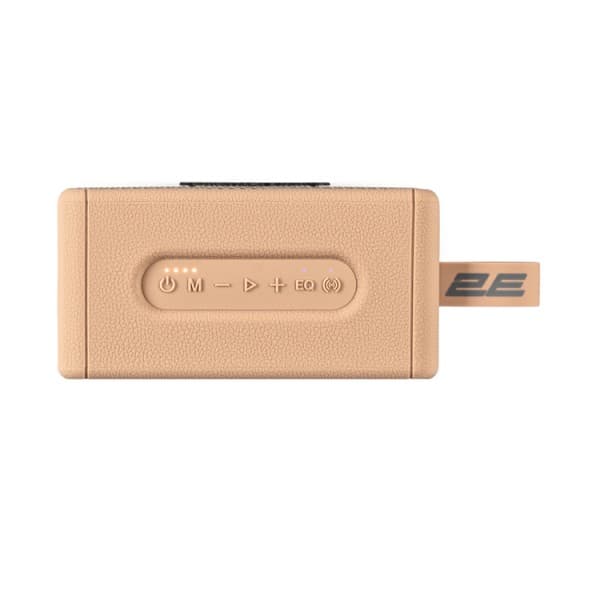 Portable Speaker 2E SoundLegend Mini 40W, BT 5.3, TWS, FLAC, MP3, WAV, EQ, Power Bank, IPX6, Brown
