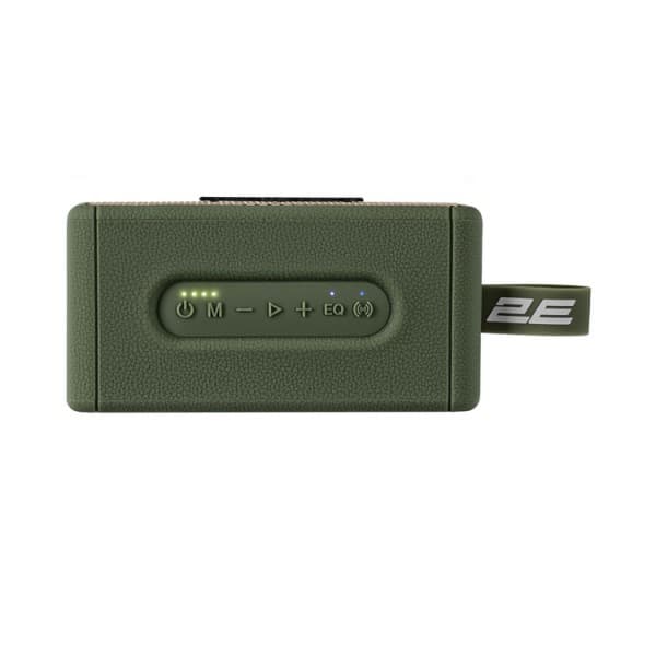 Portable Speaker 2E SoundLegend Mini 40W, BT 5.3, TWS, FLAC, MP3, WAV, EQ, Power Bank, IPX6, Green
