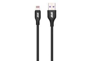 2E Сable USB-A > Lightning charge/data, 1m, Glow, black