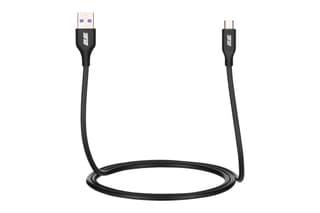 2E Сable USB-A > microUSB charge/data, 1m, Glow, black