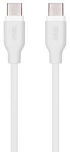 2E Сable USB-C > USB-C charge/data, 1m, 60W Type-C, Glow, white