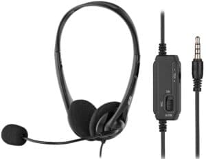 PC headset stereo On-ear 2E CH11 mini-jack, omni-mic, 1.2m, black