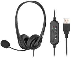 PC headset stereo On-ear 2E CH11 USB, omni-mic, 2m, black