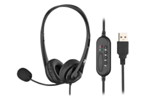 PC headset stereo On-ear 2E CH11 USB, omni-mic, 2m, black