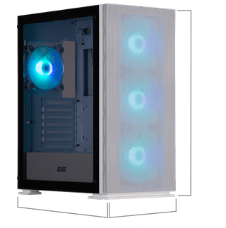 2E Gaming Computer case Virtus Neo G3301N, without PSU, 2xUSB 3.0, 1xUSB 2.0, 3x140mm ARGB, 1x120mm ARGB, controller with remote, TG Side Panel, ATX, Black