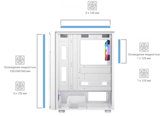 2E GAMING Computer case HEXAGON (G338) MidT,2xUSB2.0,1xUSB3.0, 1x120+3x120ARGB ,TG (side panel),without PSU,black