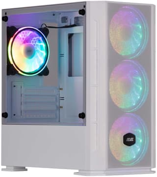 2E GAMING Computer case CALLEO (GB700) MiniT, Micro ATX,Mini ITX,2xUSB2.0,1xUSB3.0,4x120mm ARGB, TG (side panel), without PSU, black