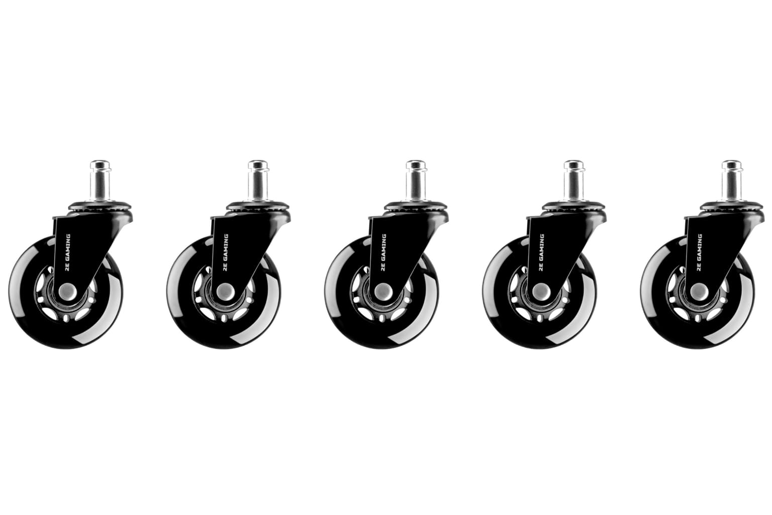 2E GAMING GWH-003 Chair wheels Universal, 64mm, set of 5 pcs., black