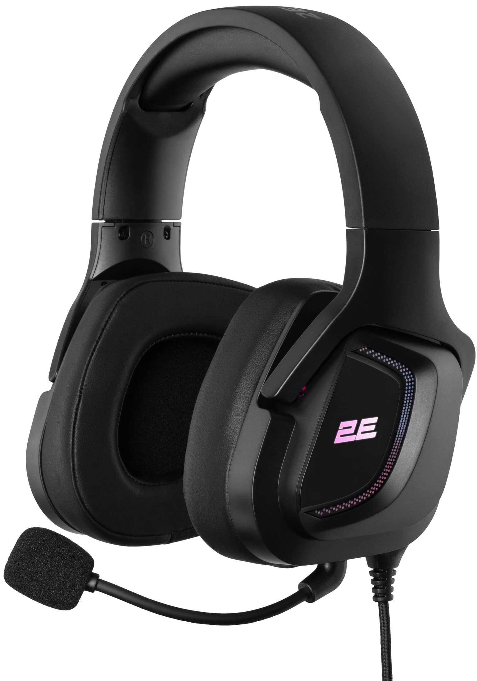 2E GAMING Headset HG340, mini-jack/dual 3.5mm, RGB, 2m, black