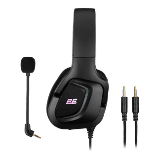 2E GAMING Headset HG340, mini-jack/dual 3.5mm, RGB, 2m, black