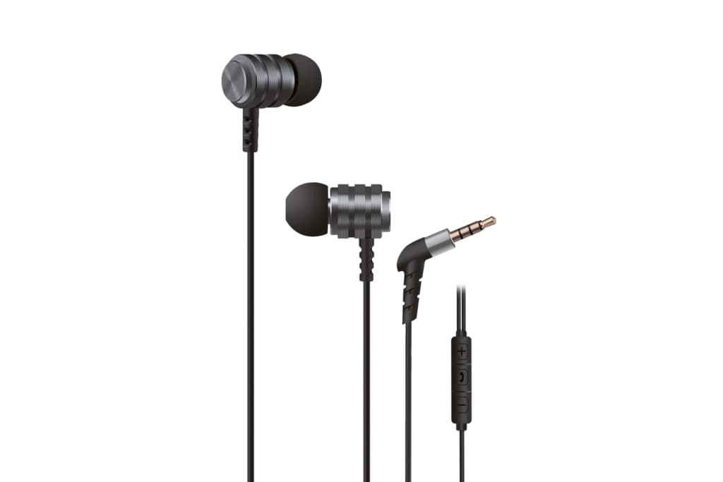 Earphones 2E X1 Extra Bass, Grey