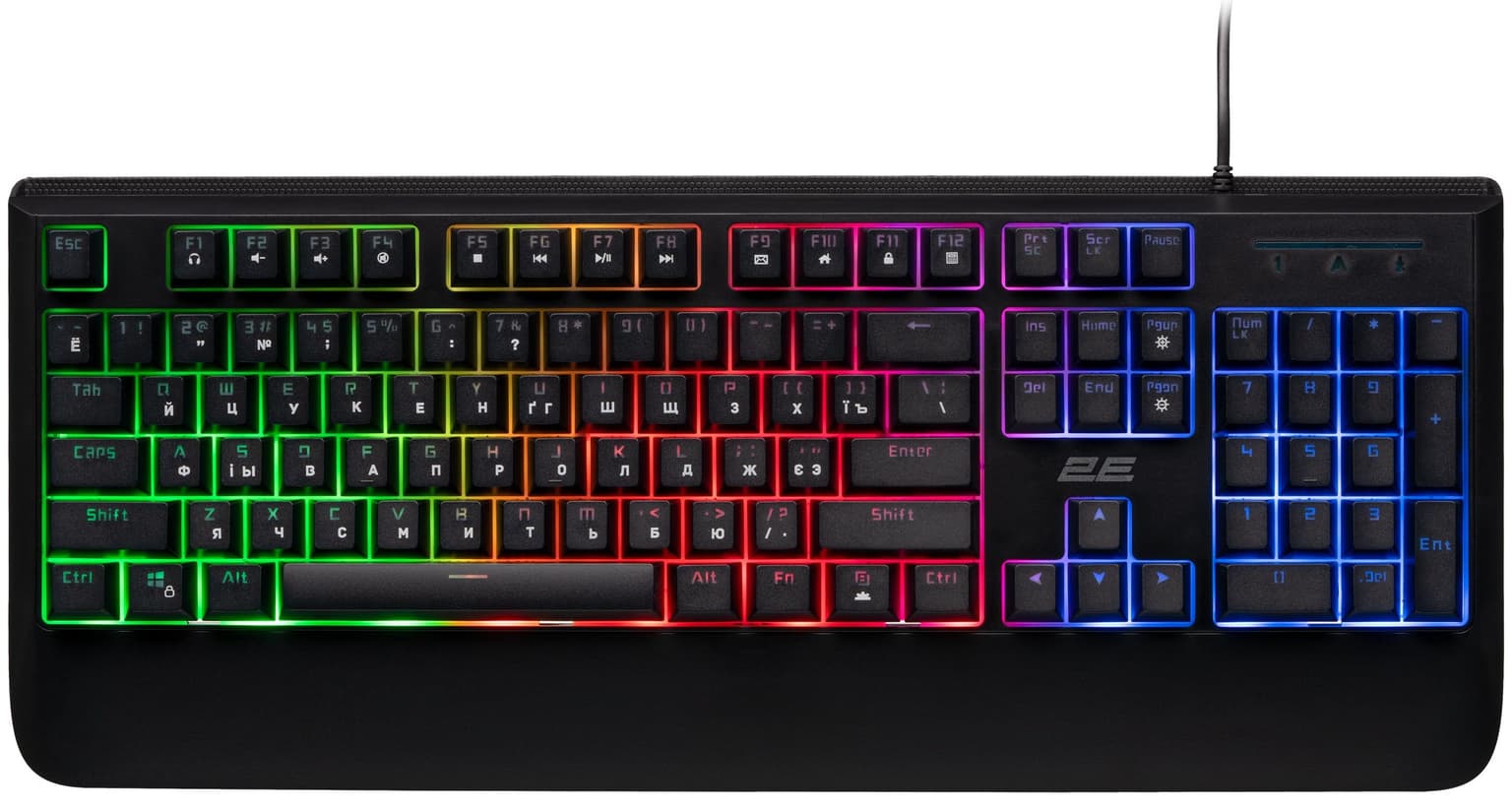 2E GAMING Keyboard KG325 LED USB Black Ukr