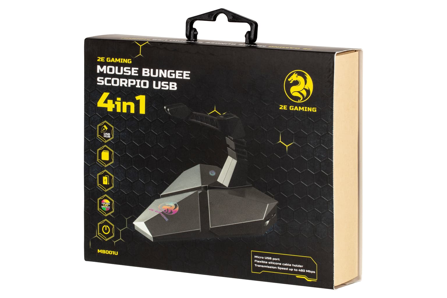 2E GAMING Mouse Bungee 4in1 Scorpio, LED, silver - 3