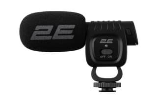 2E MG020 Shotgun Mic Pro, on/of, 3.5mm