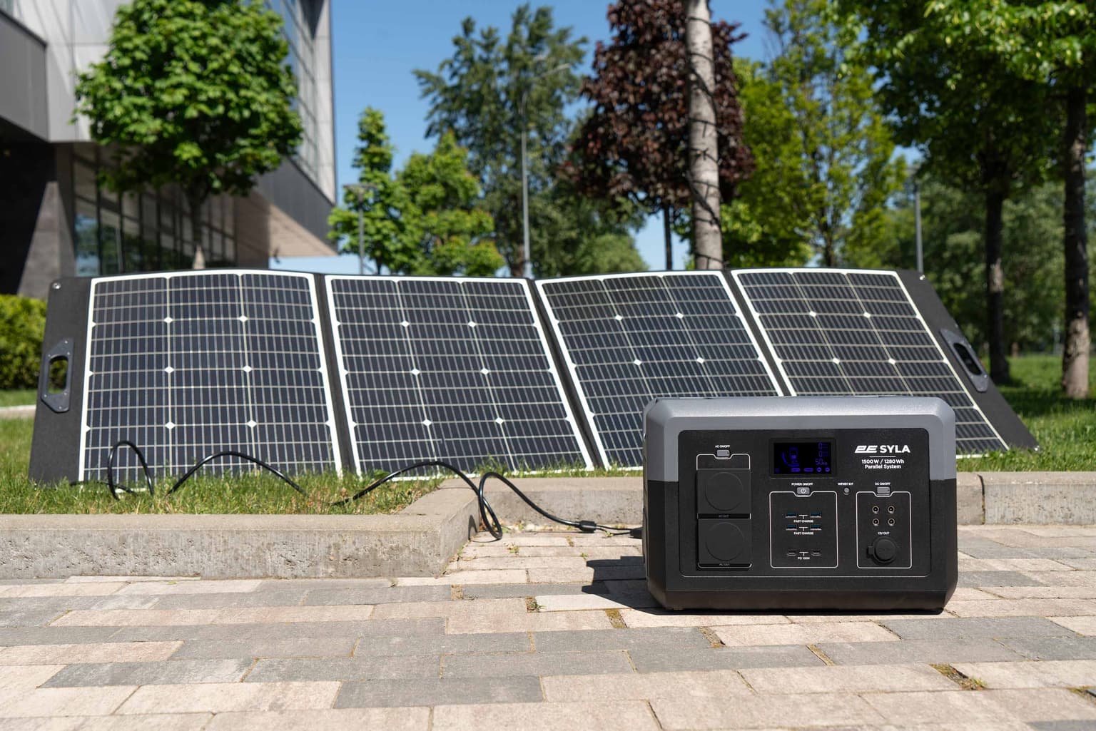 2E Portable Power Station Syla, 1500 W, 1280 Wh, WiFi/BT, Parallel System, Fast Charging - 3